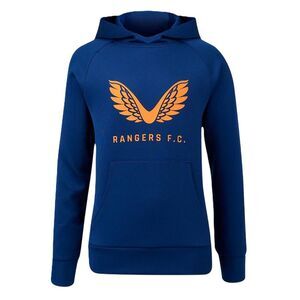 Castore Childrens/Kids Rangers FC Hoodie / Lapis Blue